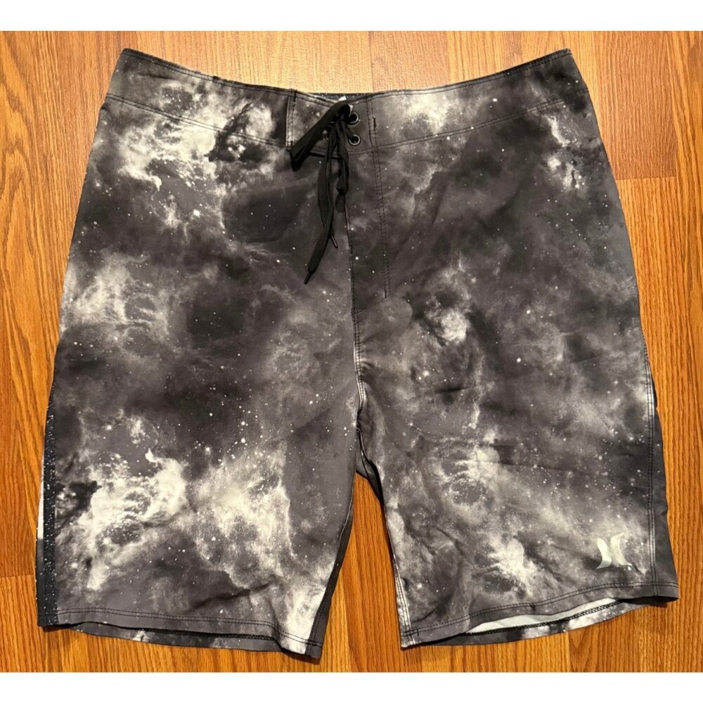 Hurley Phantom John John Florence JJF Nebula Board Shorts Mens 31 8" Swim Trunks